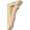Ekena Millwork Balboa Slat Rough Sawn Bracket w/ Offset Brace, Douglas Fir, 6"W x 18"D x 30"H BKT0604X18X30BOA06RDF - alternate 1